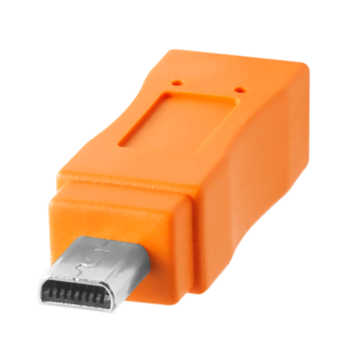 TetherTools CUC2615-ORG TetherPro USB-C to 2.0 Mini-B 8-Pin(オレンジ)