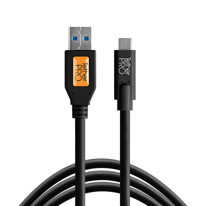 TetherTools CUC3215-BLK TetherPro USB to USB-C(ブラック)