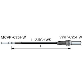 CANARE MCVPC01-VWP 1M BLK ビデオパッチ変換ケーブル マイクロ-ビデオプラグ(W.E社仕様) 1m 黒