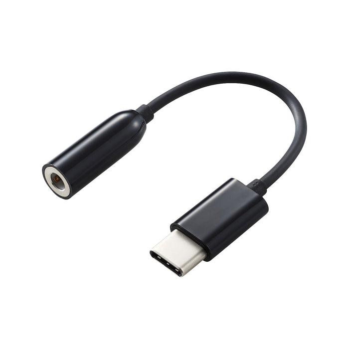 ELECOM EHP-C35BK イヤホン・ヘッドホン用 USB Type-C変換ケーブル ブラック