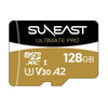 【箱潰れ品】SUNEAST SE-MSDU1128B185 ULTIMATE PRO GOLDシリーズmicroSDXC(128GB/U3/UHS-I/V30)