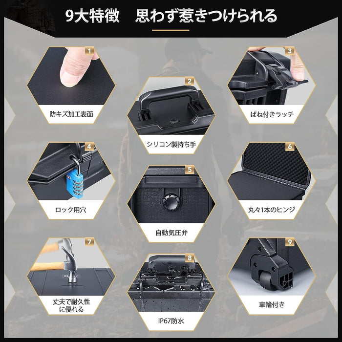 Lykus HC-5230 防水キャリーオンケース 内寸:51.7×35.8×35 cm