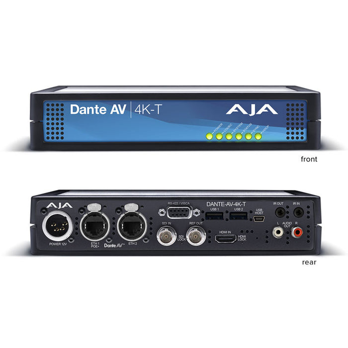 AJA Video Systems Dante AV 4K-T 12G-SDI / HDMI 2.0 → Dante AV IP ビデオ/オーディオネットワーク変換