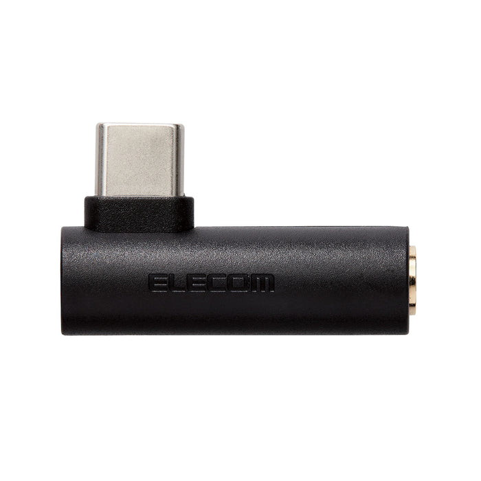 ELECOM MPA-C35DDBK DAC付き USB Type-C(TM) to 3.5mm音声変換アダプター 直挿し ブラック