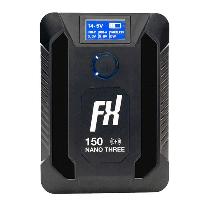 FXLION NANO THREE Wireless NANO Vマウントバッテリー14.8V 150Wh ワイヤレス充電対応