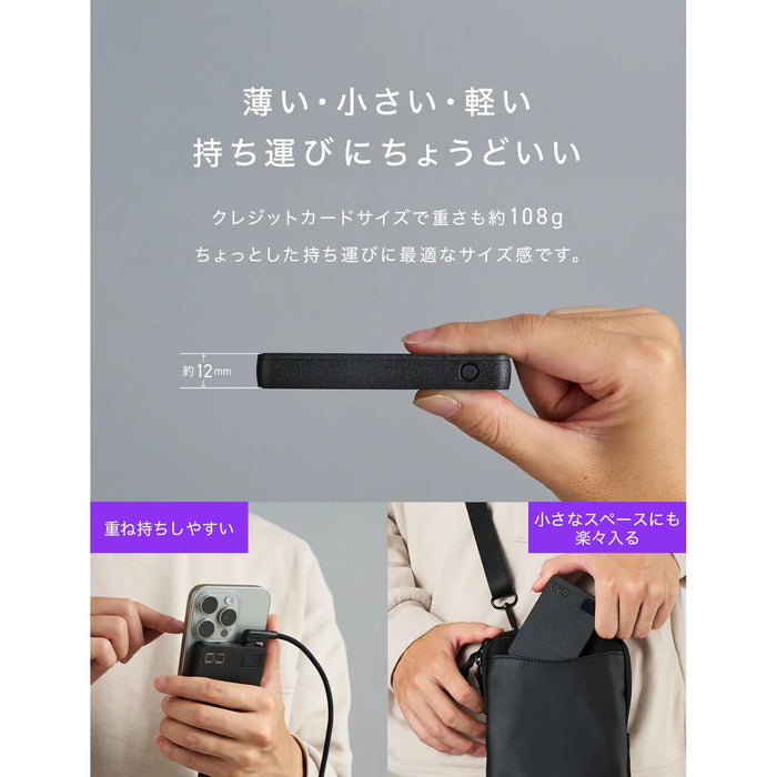 CIO CIO-MB20W2C-5000-BK SMARTCOBY SLIM 5000mAh