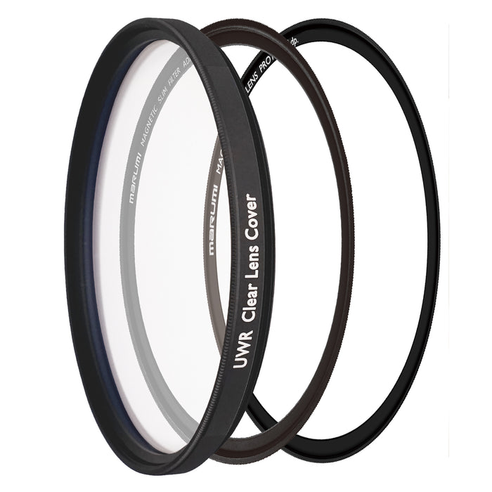MARUMI UWR 77mm KIT 超撥水クリアレンズカバー・マグネットアダプターキット 77mm