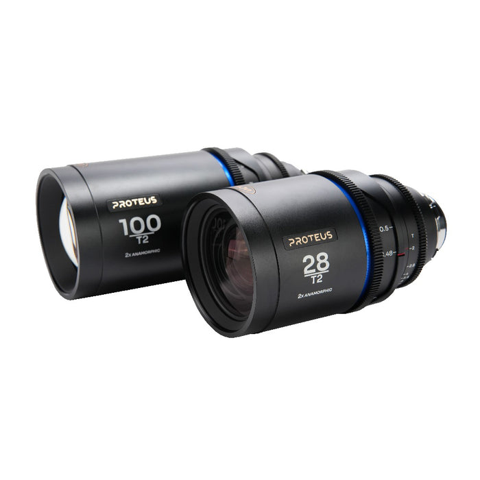 LAOWA LAO0627 Proteus 2X Anamorphic 2レンズバンドル(フレアカラー:ブルー/28mm/100mm/EFマウント/PLマウント)