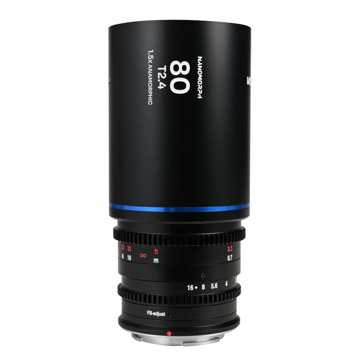 LAOWA LAO0531 Nanomorph 80mm T2.4 1.5x Cine(フレアカラー:ブルー/MFTマウント)