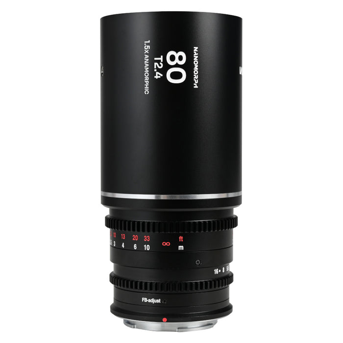 LAOWA LAO0547 Nanomorph 80mm T2.4 1.5x Cine(フレアカラー:シルバー/MFTマウント)
