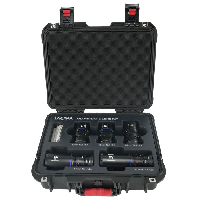 LAOWA LAO0583 Nanomorph 5レンズバンドル(27mm/35mm/50mm/65mm/80mm/フレアカラー:ブルー/DJI DLマウント)