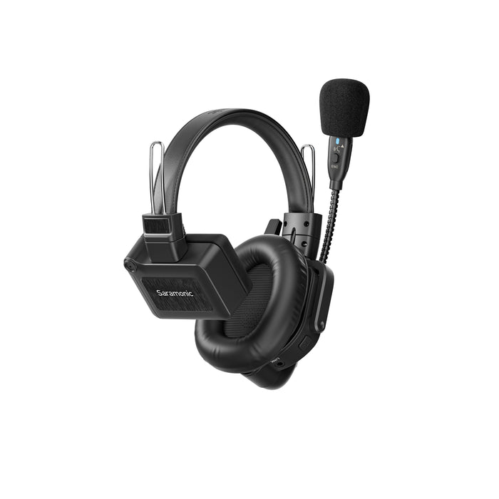 Saramonic 1.9GHz フルデュプレックスワイヤレスインカムシステム WiTalk9 シングルイヤーヘッドセット(3人用/ケース付き)