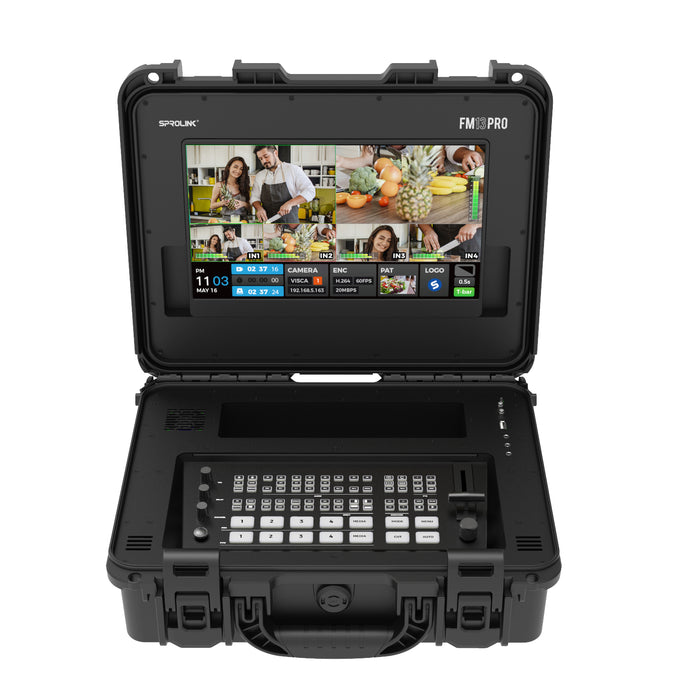 SPROLINK FM13PRO フライトケース一体型ライブストリーミングスイッチャー