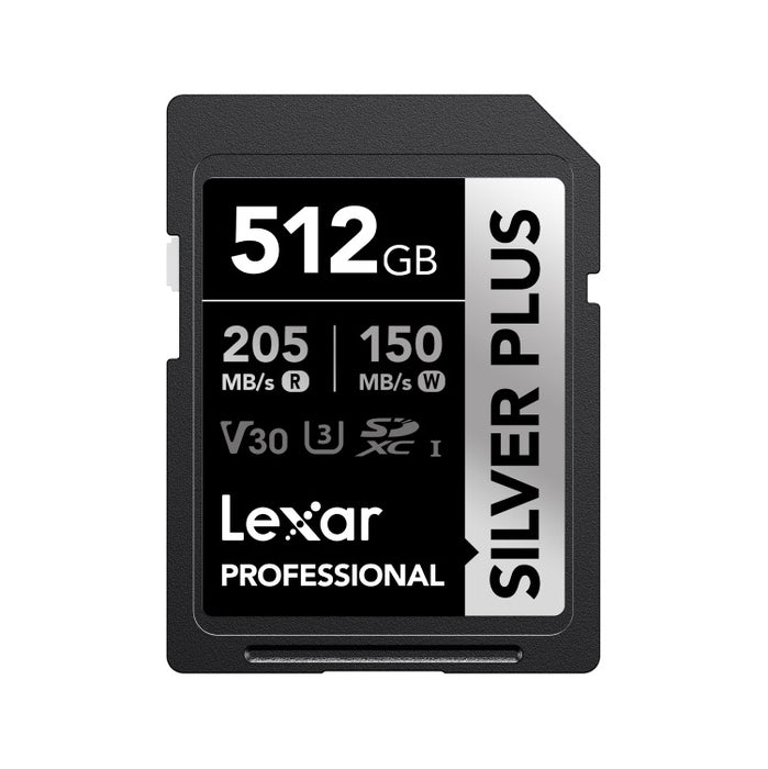 Lexar LSDSIPL512G-BNNNJ Professional SILVER PLUSシリーズ V30 SDXC UHS-I 512GB