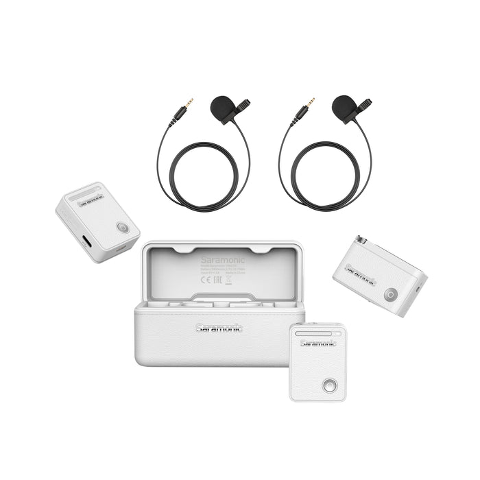 Saramonic タイムコード内蔵2chワイヤレスマイクシステム Saramonic Ultra(ホワイト/ラベリアマイク付き)