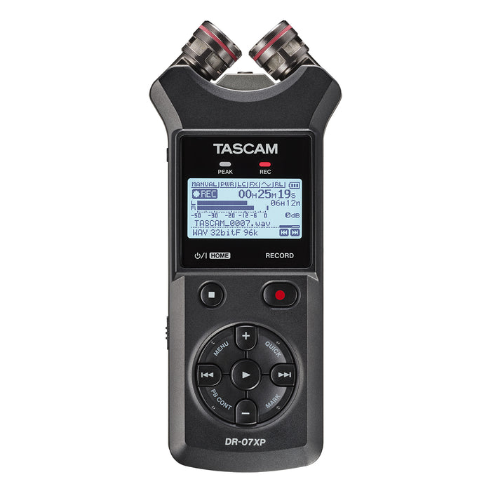 TASCAM DR-07XP 32ビットフロート録音対応ステレオポータブルレコーダー