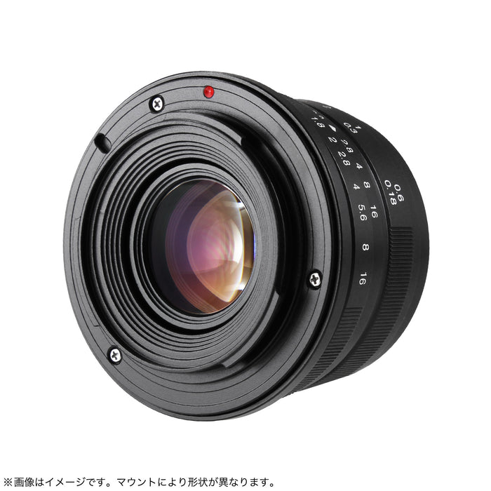 7artisans 25ZB 単焦点レンズ 25mm F1.8 ニコンZマウント APS-C(ブラック)