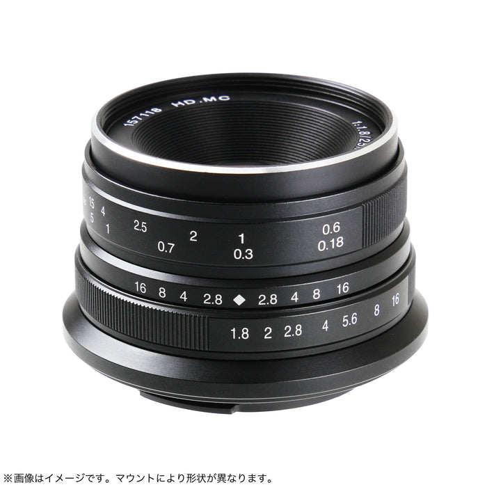 7artisans 25ZB 単焦点レンズ 25mm F1.8 ニコンZマウント APS-C(ブラック)