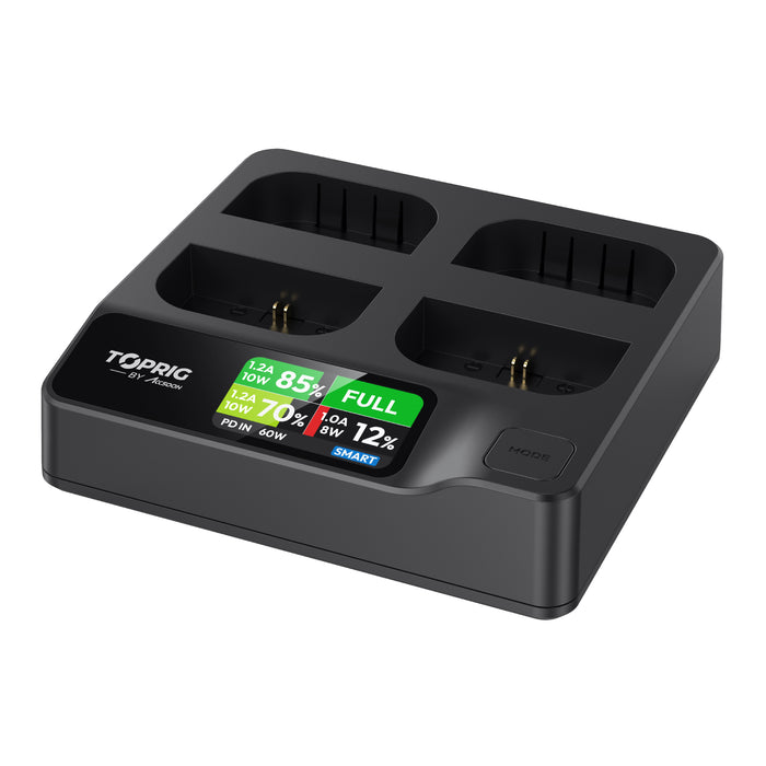 Accsoon BC03 TOPRIG 100W LP-E6 4連急速充電器