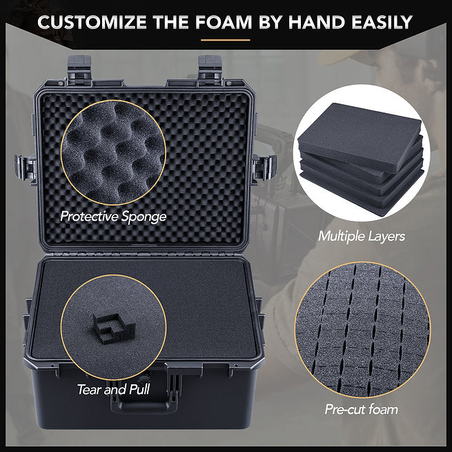 Lykus HC-4630 防水ハードケース 内寸:45.8x35.8x24cm