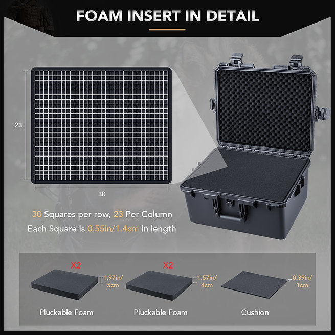 Lykus HC-4630 防水ハードケース 内寸:45.8x35.8x24cm