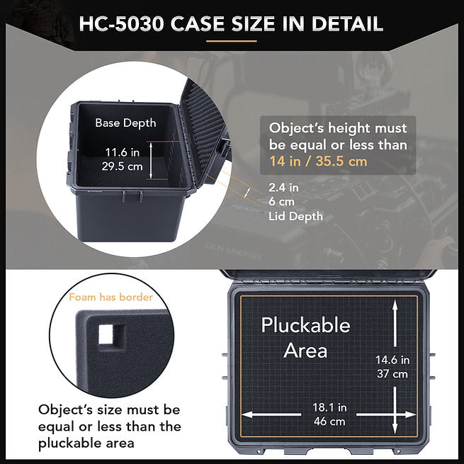 Lykus HC-5030 防水ハードケース 内寸:49x39x35.cm