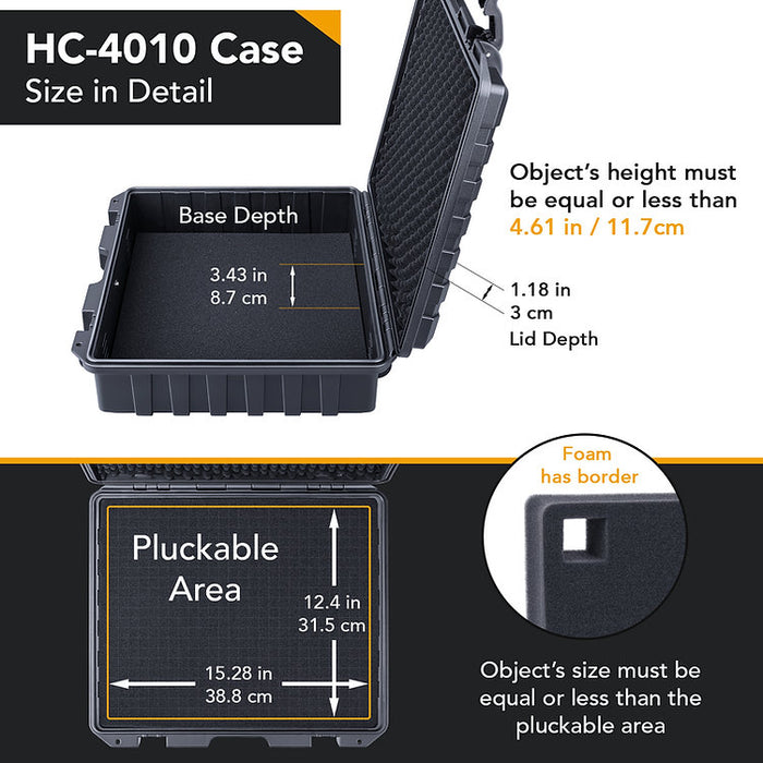 Lykus HC-4010 防水ハードケース 内寸:40.7x33.6x11.7cm