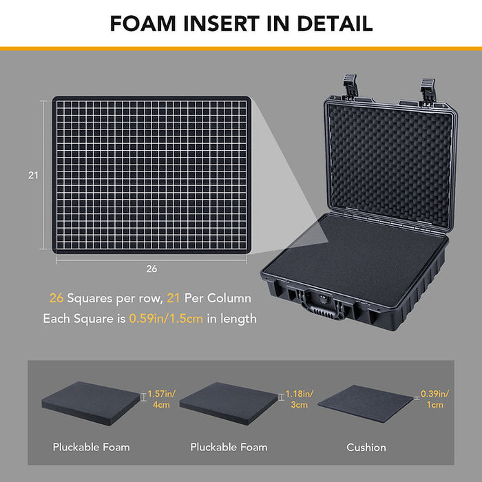 Lykus HC-4010 防水ハードケース 内寸:40.7x33.6x11.7cm