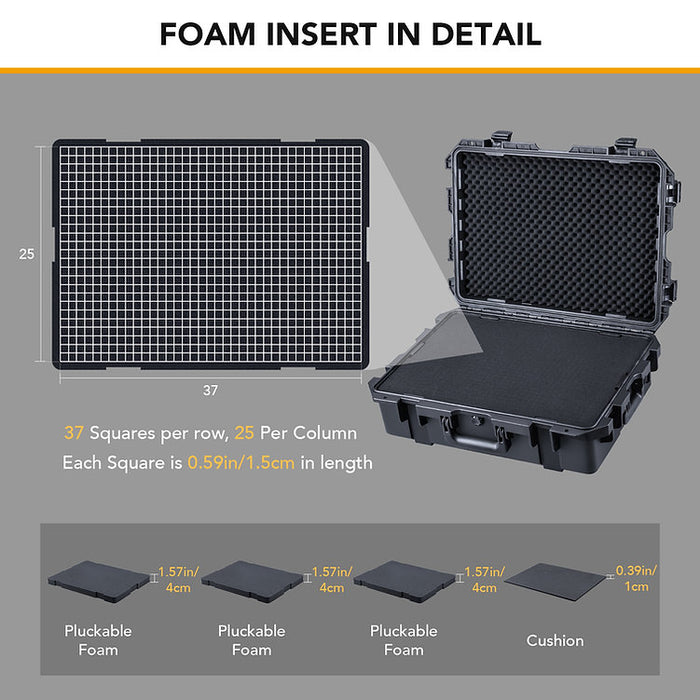 Lykus HC-6020 防水ハードケース 内寸:59.3x42.3x19cm