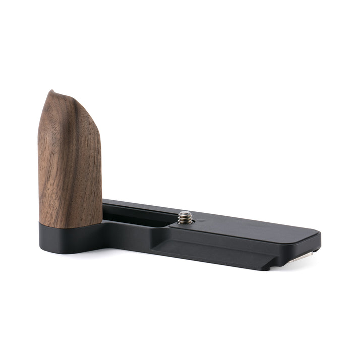 Tilta TA-T82-WG-B Mounting Baseplate with Wooden Grip for Canon PowerShot V1 - Black