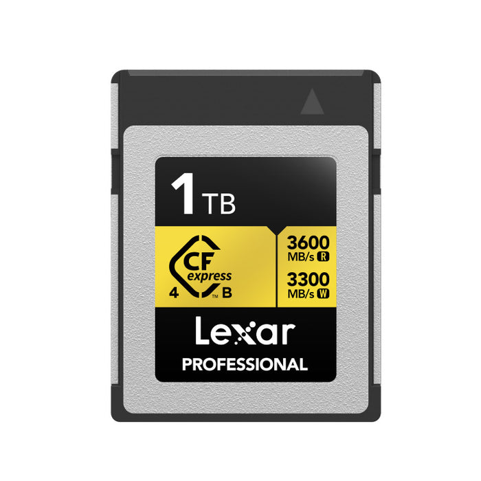 Lexar LCXEXP4001T-RNENG Professional GOLD CFexpress 4.0 TypeB メモリーカード 1TB 海外パッケージ版