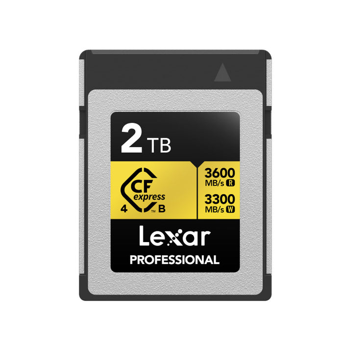 Lexar LCXEXP4002T-RNENG Professional GOLD CFexpress 4.0 TypeB メモリーカード 2TB 海外パッケージ版