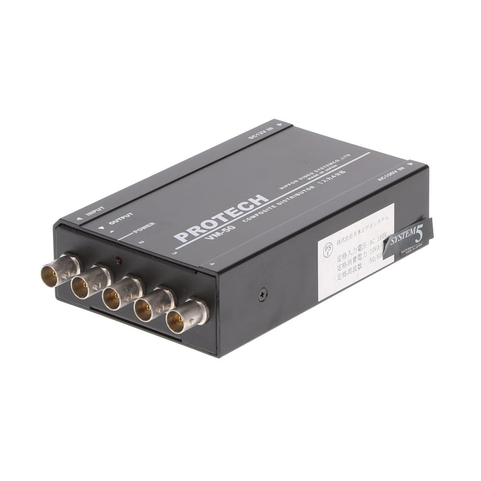 【中古品】PROTECH VM-50 1入力4出力アナログ映像信号分配器