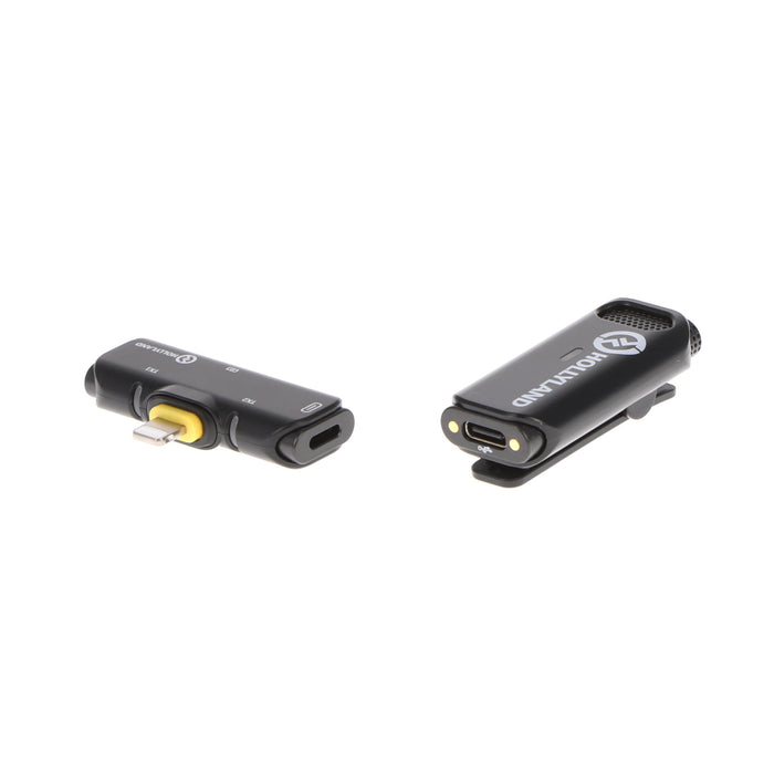 【中古品】Hollyland HL-LARK C1 SOLO Black-IOS ワイヤレスマイクロホンシステム Lark C1 SOLO(iOS版/クールブラック/ケース無し)