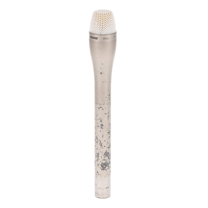 【中古品】SHURE SM63L ダイナミック型インタビューマイクロホン(ロング/シャンパンゴールド)