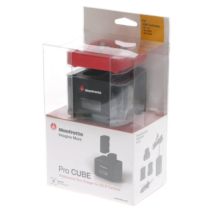 【中古品】Manfrotto MANPROCUBES Pro CUBE ツインチャージャー ソニー用