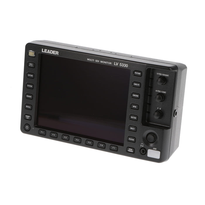 【中古品】Leader LV5330 波形モニター/ベクトルスコープ マルチSDIモニター