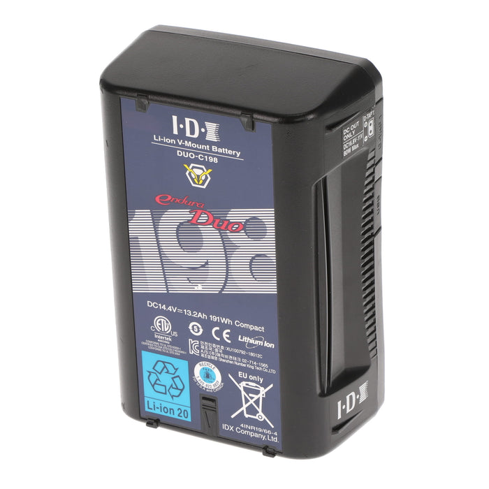 【中古品】IDX DUO-C198 Vマウントタイプリチウムイオンバッテリー(191Wh)