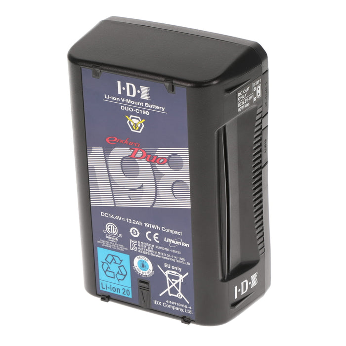【中古品】IDX DUO-C198 Vマウントタイプリチウムイオンバッテリー(191Wh)