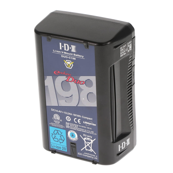 【中古品】IDX DUO-C198 Vマウントタイプリチウムイオンバッテリー(191Wh)