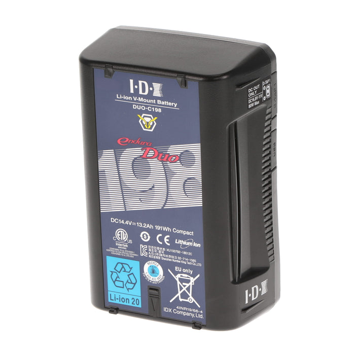 【中古品】IDX DUO-C198 Vマウントタイプリチウムイオンバッテリー(191Wh)