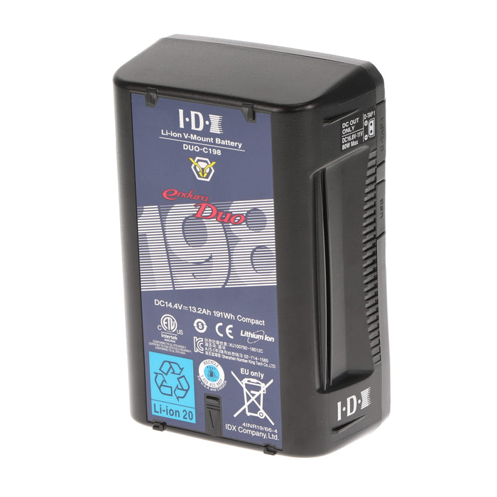 【中古品】IDX DUO-C198 Vマウントタイプリチウムイオンバッテリー(191Wh)