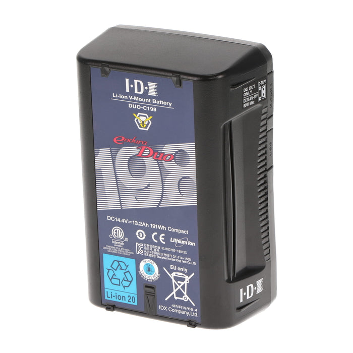 【中古品】IDX DUO-C198 Vマウントタイプリチウムイオンバッテリー(191Wh)