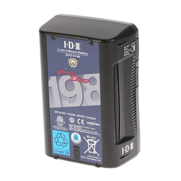 【中古品】IDX DUO-C198 Vマウントタイプリチウムイオンバッテリー(191Wh)