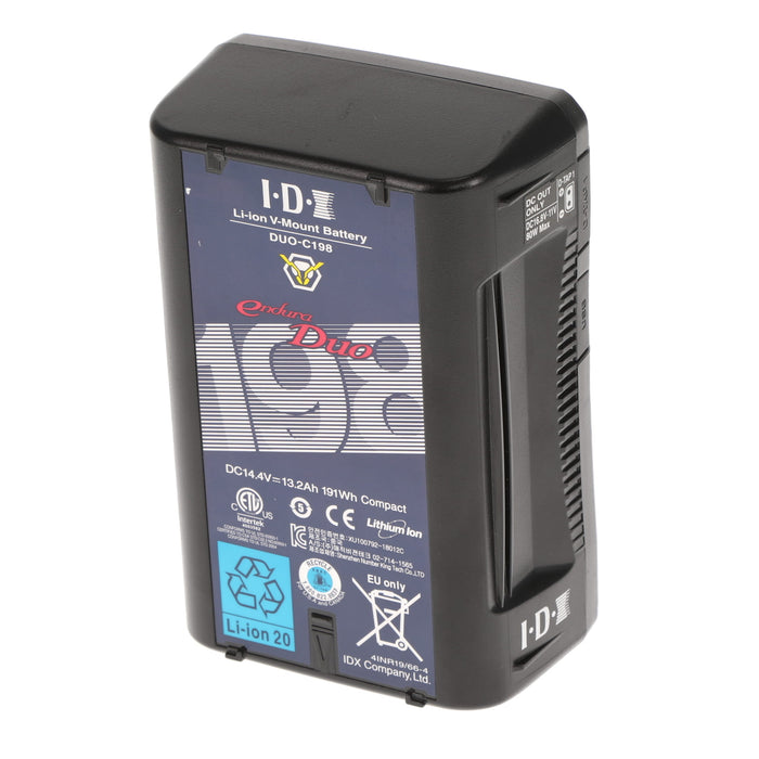 【中古品】IDX DUO-C198 Vマウントタイプリチウムイオンバッテリー(191Wh)