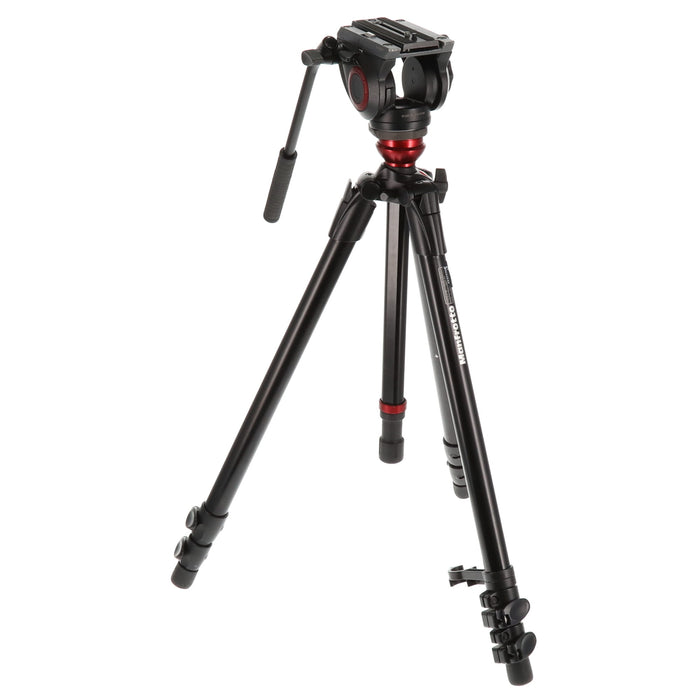 【中古品】Manfrotto MVH500AH 755XBK ビデオキット シングル3段 MDEVEアルミ