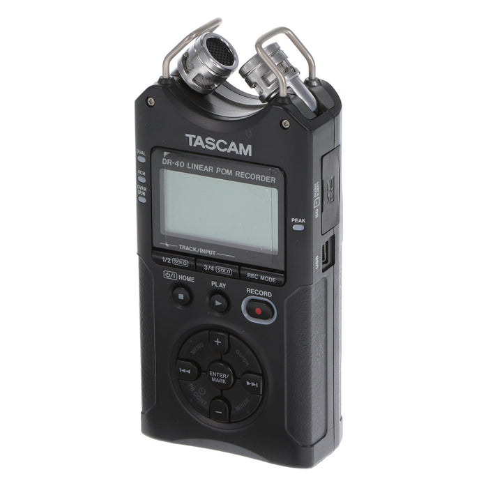 【中古品】TASCAM DR-40 24bit/96kHz対応リニアPCMレコーダー