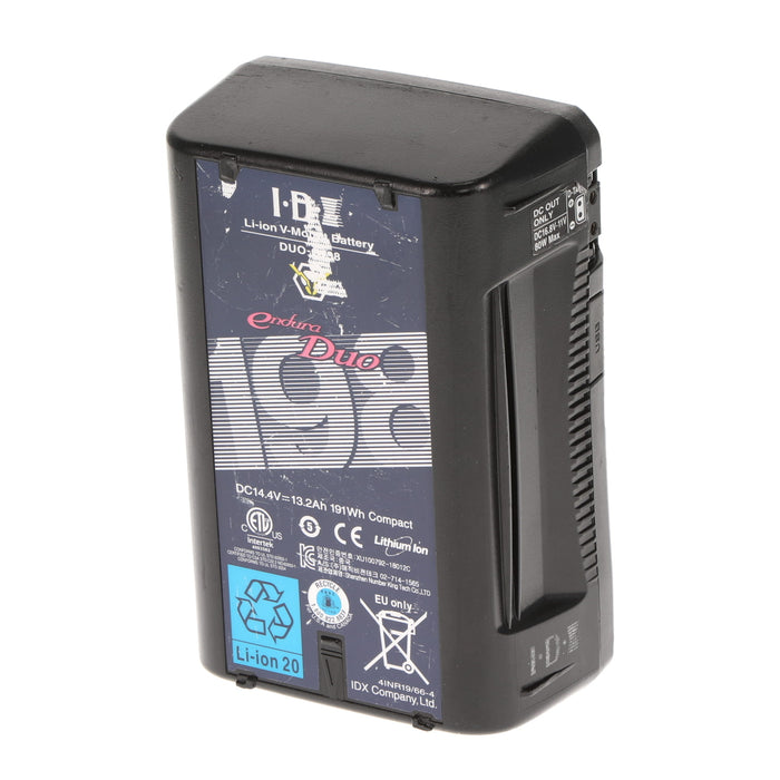 【中古品】IDX DUO-C198 Vマウントタイプリチウムイオンバッテリー(191Wh)