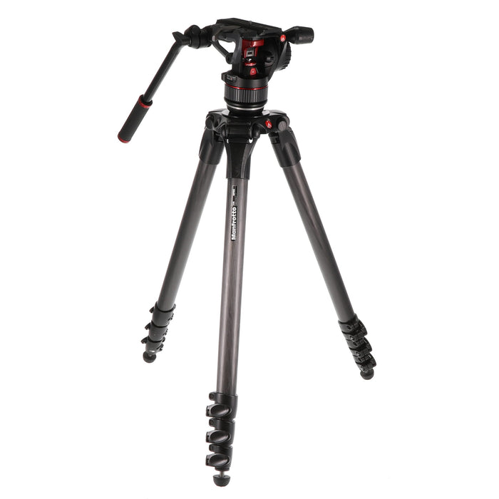 【中古品】Manfrotto MVKN8CTALL ナイトロテックN8ビデオ雲台+536カーボン三脚