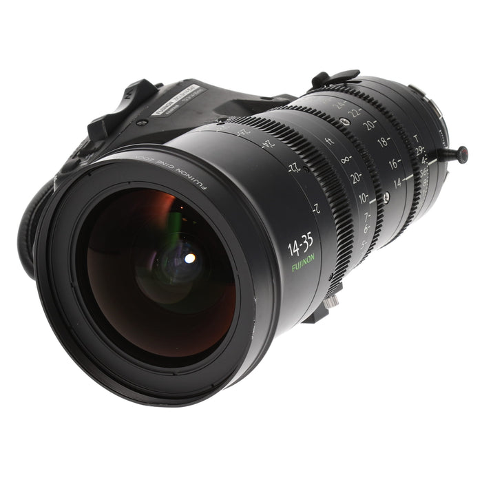 【中古品】FUJINON ZK2.5×14-SAF ZK14-35mm T2.9(PLマウント/フィート表記/ドライブユニット付)